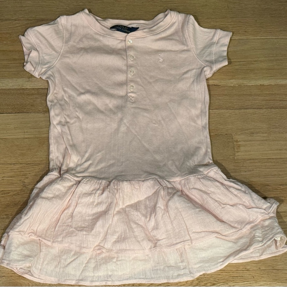 Polo Ralph Lauren Light Pink Ribbed Twirl Dress 7